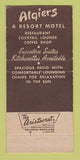 Matchbook Cover - Algiers Motel Redwood City CA 30 Strike
