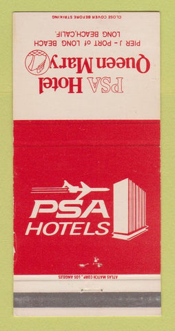 Matchbook Cover - PSA Hotel Queen Mary Long Beach CA 30 Strike