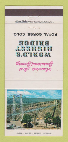 Matchbook Cover - Royal Gorge Colorado World's Highest Bridge 30 Strike