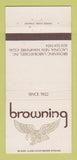 Matchbook Cover - Browning Labs Laconia NH 30 Strike