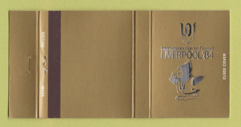 Matchbook Cover - Liverpool Garden Festival 1984 UK GOLD 30 Strike