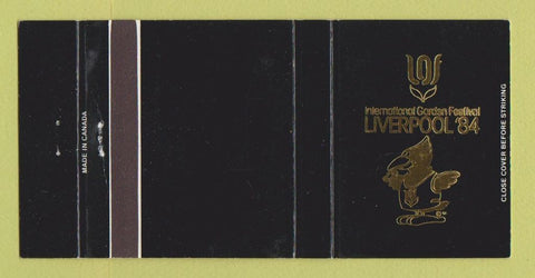 Matchbook Cover - Liverpool Garden Festival 1984 UK BLACK 30 Strike
