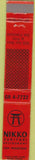 Matchbook Cover - Nikko Sukiyaki San Francisco CA 10 Strike