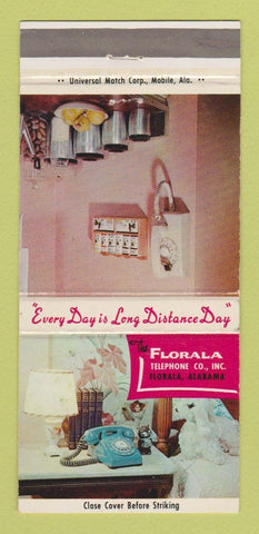 Matchbook Cover - Florala Telephone Company AL 30 Strike