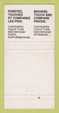 Matchbook Cover - Bell Telephone Canada Teleboutique 30 Strike