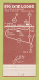 Matchbook Cover - Big Lynn Lodge Little Switzerland NC WEAR 30 Strike