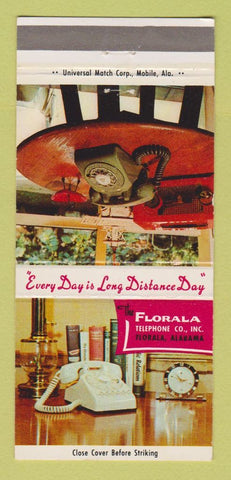Matchbook Cover - Florala Telephone Company AL 30 Strike