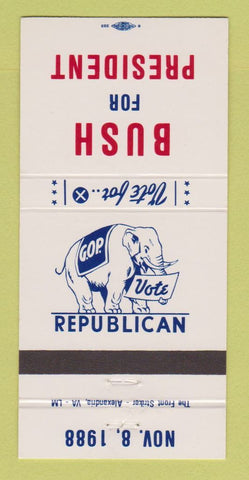 Matchbook Cover - George Bush for President 1988 30 Strike