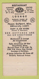 Matchbook Cover - Friendship House Gulfport Biloxi MS area 30 Strike
