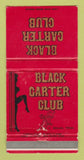 Matchbook Cover - Black Garter Club Dallas TX girlie WEAR 30 Strike