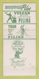 Matchbook Cover - Wabash Drilling St Louis MO 30 Strike