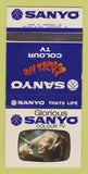 Matchbook Cover - Sanyo Color TV Australia 30 Strike