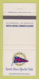 Matchbook Cover - South Shore Yacht Club Milwaukee WI 30 Strike