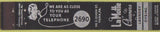 Matchbook Cover - LaMotte Cleaners York PA girlie 10 Strike