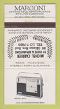 Matchbook Cover - Marconi Radio Michel Carrier Quebec QC 30 Strike