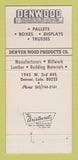 Matchbook Cover - Denver Wood Products Colorado 30 Strike