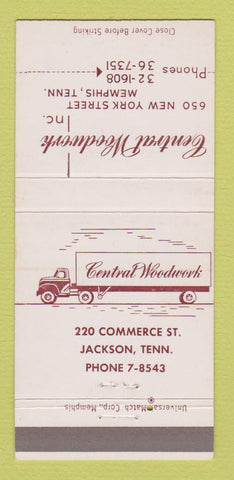 Matchbook Cover - Central Woodwork Jackson TN 30 Strike
