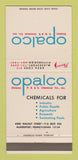Matchbook Cover - Opalco PB&S Chemical McKeesport PA 30 Strike