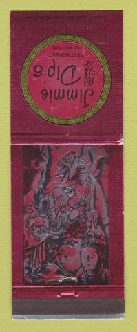 Matchbook Cover - Jimmie Dip's Restaurant Fort Worth TX CHinese