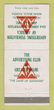 Matchbook Cover Advertising Fed of America Convention 1957 Miami WEAR 30 Strike