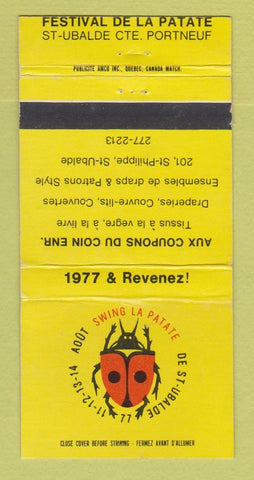 Matchbook Cover Festival De LA Patate Portneuf QC Coupons Du Coin WEAR 30 Strike
