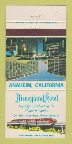 Matchbook Cover - Disneyland Hotel Anaheim CA 30 Strike