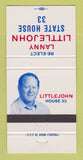 Matchbook Cover - Lanny Littlejohn State House Election 30 Strike