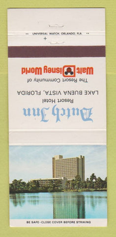 Matchbook Cover - Dutch Inn Walt Disney World Lake Buena Vista FL 30 Strike