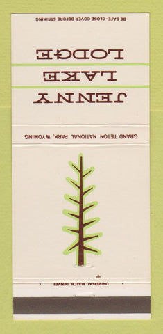 Matchbook Cover - Jenny Lake Lodge Grand Teton National Park WY 30 Strike