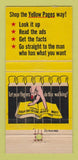 Matchbook Cover - Yellow Pages Phone Book Wisconsin WI 30 Strike