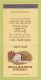 Matchbook Cover - Old Warehouse Restaurant Coshocton OH 30 Strike
