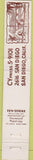 Matchbook Cover - Manuel's Restaurant San Diego CA girlie 10 Strike