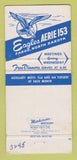 Matchbook Cover - Eagles Club Fargo ND WEAR 30 Strike