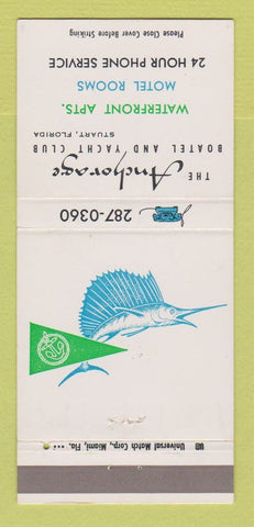 Matchbook Cover - Anchorage Boatel Yacht Club Stuart FL 30 Strike