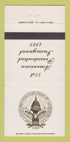 Matchbook Cover - 1989 Presidential Election George Bush WEAR 30 Strike