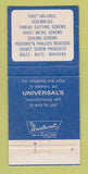 Matchbook Cover - Universal Screw Company Franklin Park IL 30 Strike