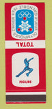 Matchbook Cover 1968 Olympics Grenoble France Figure Skating SAMPLE #2 30 Strike