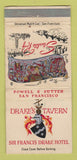 Matchbook Cover - Sir Francis Drake Hotel San Francisco CA WORN 30 Strike