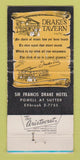Matchbook Cover - Sir Francis Drake Hotel San Francisco CA WORN 30 Strike