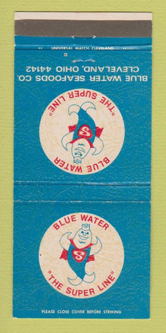 Matchbook Cover - Blue Water Seafood Cleveland OH 30 Strike