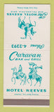 Matchbook Cover - Hotel Reeves New Philadelphia OH 30 Strike
