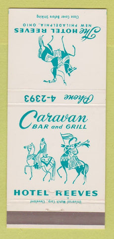Matchbook Cover - Hotel Reeves New Philadelphia OH 30 Strike