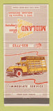 Matchbook Cover - Midland Glass Company Midland MI truck 30 Strike