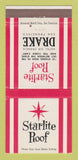 Matchbook Cover Hotel Sir Francis Drake San Francisco CA Starlite Roof 30 Strike