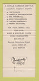 Matchbook Cover - AEI Wings & Wheels Air Freight Jamaica NY WEAR 30 Strike