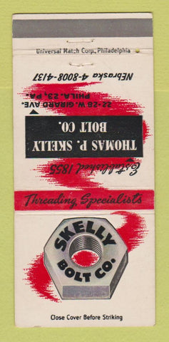 Matchbook Cover - Thomas Skelly Bolt Philadelphia PA 30 Strike