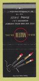 Matchbook Cover - Geo Muth Washington DC art supply 30 Strike