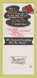 Matchbook Cover - Geo Muth Washington DC art supply 30 Strike