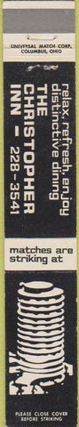 Matchbook Cover - Christopher Inn Columbus OH 10 Strike