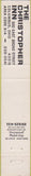 Matchbook Cover - Christopher Inn Columbus OH 10 Strike